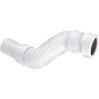 McAlpine FLEXCON5 Flexible Fitting-Universal Connection x PVC Plain Spigot, White