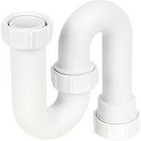 McAlpine SB10 11/4 inch x 75mm Water Seal Tubular Swivel /'S/' Trap with Multifit Outlet, White