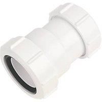 McAlpine ST28M Multifit Straight Connector, White