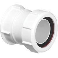 McAlpine T29 Straight Connector-Multifit x BSP Female Thread-1.5 inch, White
