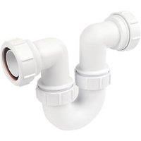 McAlpine TR10 Running Tubular Swivel 'P' Trap, White