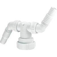 McAlpine V33WM Twin Connector, White