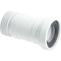 McAlpine Straight Flexible WC Connector WC-F23R Toilet Flex Connection