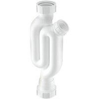 McAlpine 1-1/4" Universal Straight Through Inline Pedestal Waste Trap Basin, X10