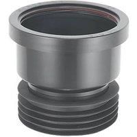 McAlpine 4"/110MM Soil Pipe Drain Connector Black DC1-BL