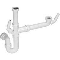 McAlpine SK1A Standard Bowl and a Half Plumbing Kit, White