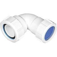 Waste Pipe Adaptor UK to European (1 1/4" to 32mm) McAlpine MS4-ISO 90 Deg BEND