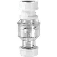McAlpine TUN5-CL Tunvalve Straight Through (Clear), White