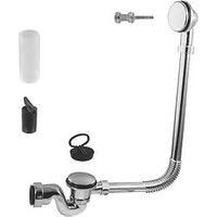 McAlpine 25mm Chrome Bath Trap with Combined Waste and Overflow BRASSTRAP-25-CP