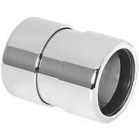MCALPINE 35G-CB 35MM CHROME PLATED BRASS COMPRESSION STRAIGHT CONNECTOR