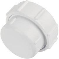 McAlpine S23U Waste Pipe Blank Cap-1.25 inch, White