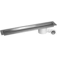 McAlpine Slimline Channel Drain With Brushed Finish Cover Plate 600mm