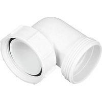 McAlpine 1½ 90° Bend Female Inlet Nut x BSP Male Connector T4U