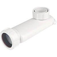 McAlpine Basin Space Saver With Self-Closing Waste Valve WV-1 1 1/2 " White