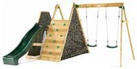 Plum Climbing Pyramid Wooden Climbing Frame with Swings