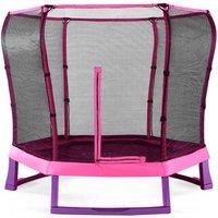 Plum 7ft Junior Jumper Trampoline with Enclosure-Pink/Purple