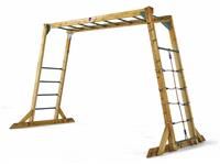 Plum® Wooden Monkey Bars Stand-alone Climbing Frame