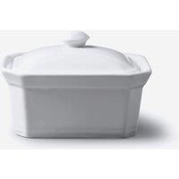 WM Bartleet & Sons 1750 Butter/Terrine Dish with Lid, White, 13.5x11x9cm