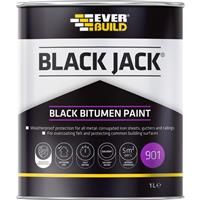 Everbuild Jack Bitumen Paint 1L in Black Iron