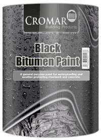 CROMAR BLACK BITUMEN PAINT WATERPROOF WEATHERPROOF CORROSION RESISTANT