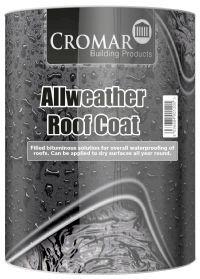 CROMAR ALLWEATHER ROOF COAT WATERPROOF BITUMEN ROOF COMPOUND FELT 2.5LTR