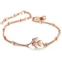 Triple Heart Rose Gold Plated Chain Bracelet