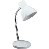 Firstlight Harvard E27 1 x 60 Watt Table Lamp, White