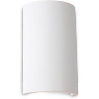 Firstlight 2 x LED/'s/ 6 Watt Gallery Round Plaster Wall Light, White with White LED/'s