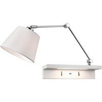 Firstlight Rex Style LED 2-Light Swing-Arm Shelf Light 9W with USB Port