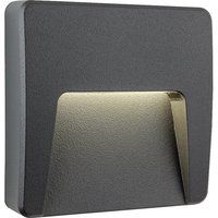 Firstlight Golf Outdoor Integrated LED Surface Mounted Wall & Step Light Square Graphite IP65