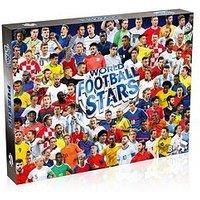 Winning Moves World Football Stars 1000 Piece Jigsaw Puzzle Game, Piece together football players including Harry Kane, Pele, Maradona, Lucy Bronze and Carli Lloyd, For players aged 4 plus