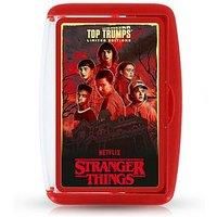 Top Trumps Stranger Things Limited Edition Case Entertaining card game for 2 plus players makes a great gift for ages 15 plus from the brave teens like Eleven and Mike to the mysterious Dr. Brenner