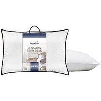 Snuggledown Hungarian Goose Down White Pillow Soft Support Designed For Front Sleepers Bed Pillows