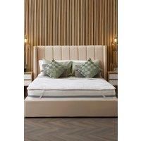 Snuggledown Luxurious Hotel Anti Allergy Mattress Topper Kingsize Bed - Bouncy & Soft Premium Anti Bacterial Mattress Cover - Luxury, Comfortable, Hypoallergenic, Machine Washable (150cm x 200cm)