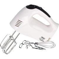Wahl ZX822 Hand Mixer with Dough Hooks and Whisks, 300 Watts 5 Speed, Turbo Boost, Easy Eject Button, Safety Function, Light weight 1 kg, Dishwasher safe parts , White/Black