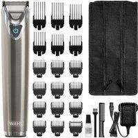 Wahl Stainless Steel Stubble & Beard Trimmer, Beard Trimmers for Men, Rechargeable Trimmer, Stubble Trimmer, Washable Head, Cordless Trimmers, Men’s Stubble Trimmer, Male Grooming Set, Beard Care
