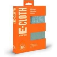e-Cloth Kitchen Pack - 2 Microfibre Cleaning & Polishing Cloths, Uses Water Only