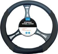 Simply Flat Steering Wheel Cover  Grey