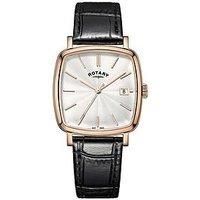 Gents Rotary Rose Gold Plated Cushion Shape Watch GS05309/01 Price £99.95