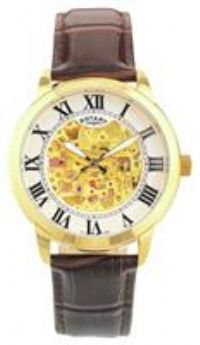 REDUCED Genuine Rotary GS03096 Men's Skeleton Automatic Mechanical Watch RRP£179