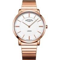 Rotary Gents Rose Gold PVD Expander London GB02767/02