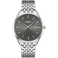 Rotary Ultra Slim Gents Watch (GB08010/74 Grey Dial)