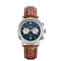 Rotary Brown Leather Strap Watch