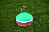 Mitre 50 x Conical Multi coloured space markers agility training cones indoor