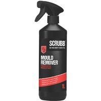 SCRUBB Mould & Mildew Remover, Foam Trigger Spray, Industrial Strength Formulation, Removes Mould, Mildew and Algae Fast, 1L