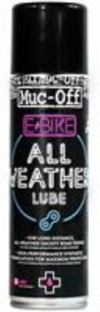 Muc-Off E-Bike All-Weather Chain Lube, 250 Millilitres - Premium Electric Bike Chain Lubricant Spray - Formulated For All Weather Conditions