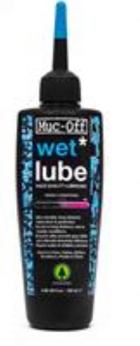 Muc-Off Wet Chain Lube, 120 Millilitres - Biodegradable Bike Chain Lubricant, Suitable For All Types Of Bike - Formulated For Wet Weather Conditions