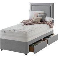 Silentnight Mirapocket 2000 Memory 90cm 2 Drawer Divan Set - Grey