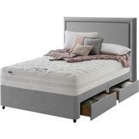 Silentnight Mirapocket 2000 Memory Ottoman 4-Drawer Storage Divan Bed Set Grey - 150cm