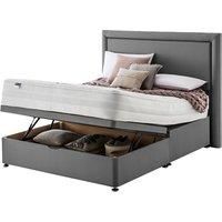 Silentnight Mirapocket 2000 Memory Foam Ottoman Non-Storage Divan Bed Set Grey Slate - 150cm